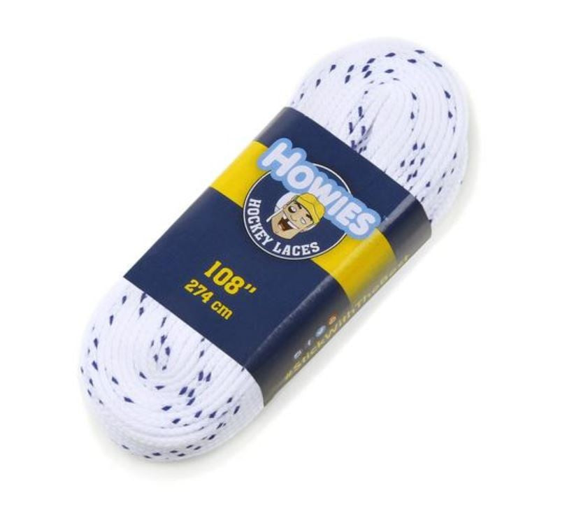 Howies White Cloth Hockey Skate Laces Schnürsenkel ungwachst weiß 72-120"